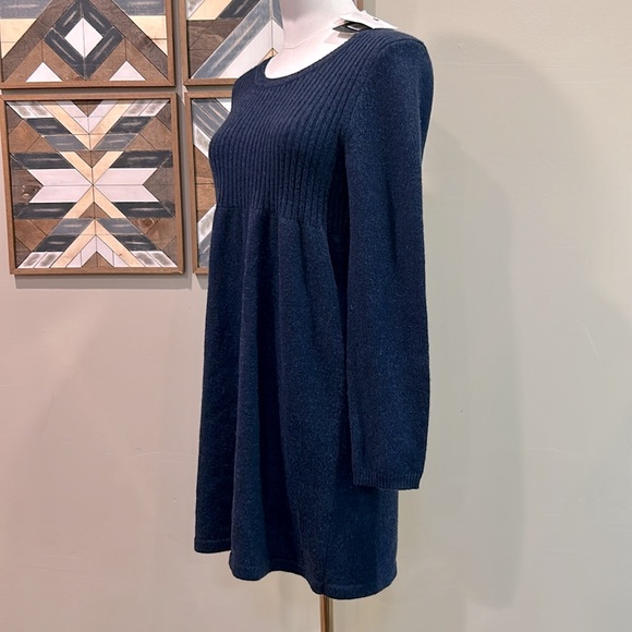 Theory Isamar Cashmere Knit Sweater Dress New Navy Medium NWT - Picture 3 of 10